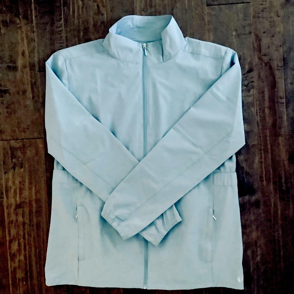Hang Ten Full Zip UV Protection /UPF 50+ Chambray Blue Jacket, Size XL